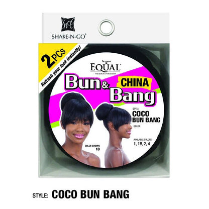 Freetress Equal 2 PCS Bun & China Bang - COCO BUN BANG Alexwigs