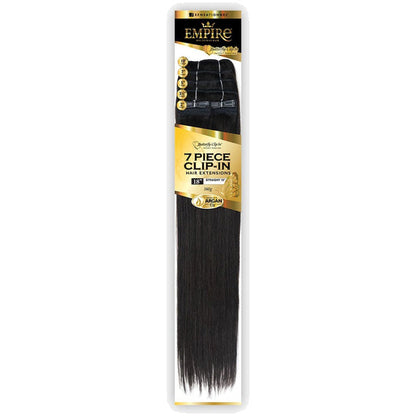 Sensationnel Empire Human Hair Weaves 7 PCS Butterfly Clip-In - STRAIGHT 18" Alexwigs