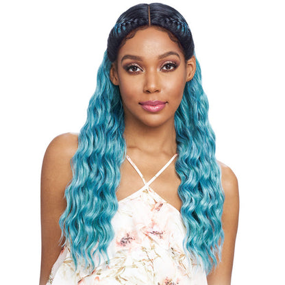 Vanessa Slayed Deep Hand-Tied Middle C-Part Lace Front Wig - TSB HELIX Alexwigs