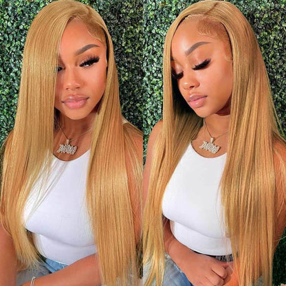 #27 Colored Lace Front Wigs For Women 13*4 HD Lace Straight & Body Wave Human Hair Wigs Alexwigs