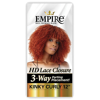 Sensationnel Empire 100% Human Hair HD Lace Closure - KINKY CULRY 12" Alexwigs