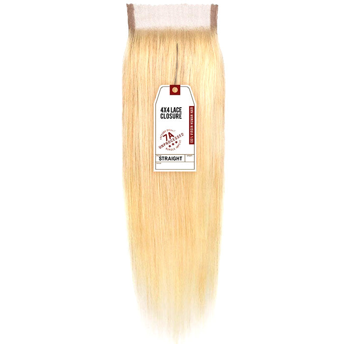 Sensationnel Bare & Natural 100% Virgin Human Hair 4x4 Lace Closure - STRAIGHT 10-18" Alexwigs