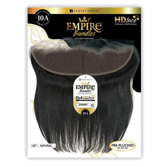 Sensationnel Empire Bundles 100% Human Hair 13X4 HD Lace Closure - STRAIGHT Alexwigs