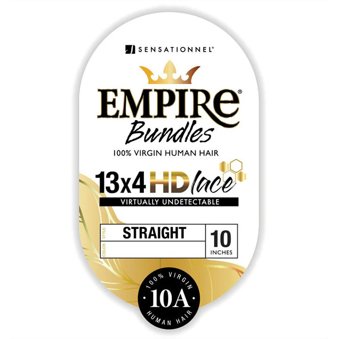 Sensationnel Empire Bundles 100% Human Hair 13X4 HD Lace Closure - STRAIGHT Alexwigs