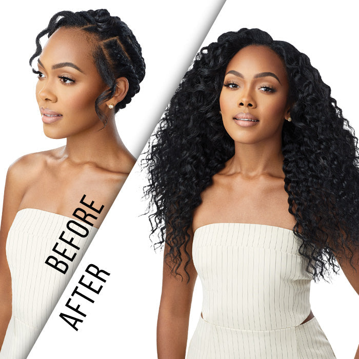Outre Human Hair Blend Big Beautiful Hair Clip In 9CS - PERUVIAN WAVE 18" Alexwigs