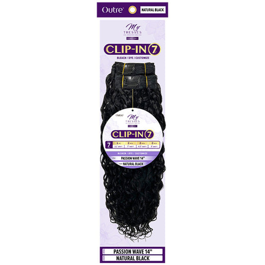 Outre 100% Unprocessed Human Hair 7pcs Clip-In - PASSION WAVE 14 Alexwigs