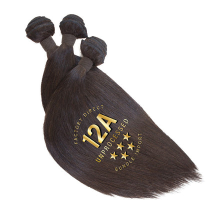 Bare & Natural Unprocessed 100% Virgin Human Hair STRAIGHT 12A 10-22