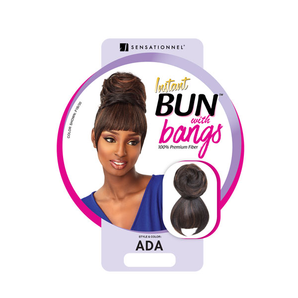 Sensationnel 100% Premium Fiber Instant Bun with Bangs ADA Alexwigs