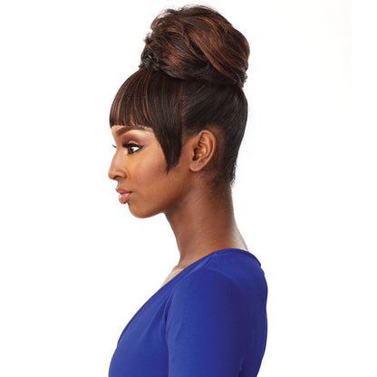 Sensationnel 100% Premium Fiber Instant Bun with Bangs ADA Alexwigs