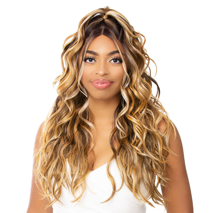 Nutique Illuze Glueless 360 Glam Up Round Hand-Tied HD Lace Wig - LOOSE WAVE 27" Alexwigs