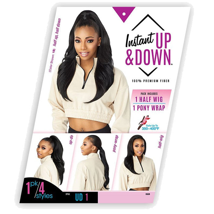 Sensationnel Instant Up & Down Pony Wrap Half Wig - UD 1 Alexwigs