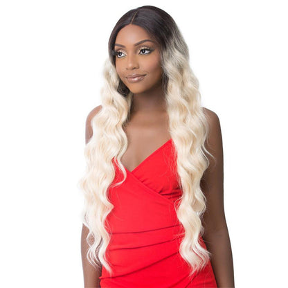 It's a Wig Human Hair Blend HD Lace Wig - BEACH WAVE 32" Alexwigs