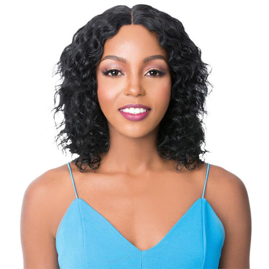 It's a Wig Brazilian Human Hair  Swiss Lace Front Wig - WET N WAVY MIRROR Alexwigs