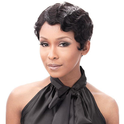 It's a Cap Weave 100% Human Hair Wig FINGER ROLL Alexwigs