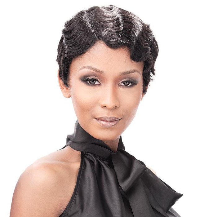 It's a Cap Weave 100% Human Hair Wig FINGER ROLL Alexwigs