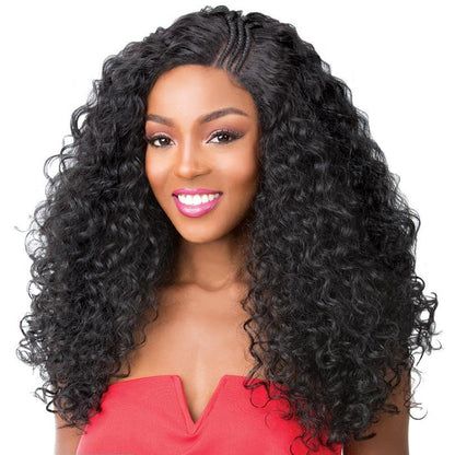 Its a Wig Synthetic Swiss Lace Front Wig SWISS LACE T BRAIDED PART KANDEE Alexwigs