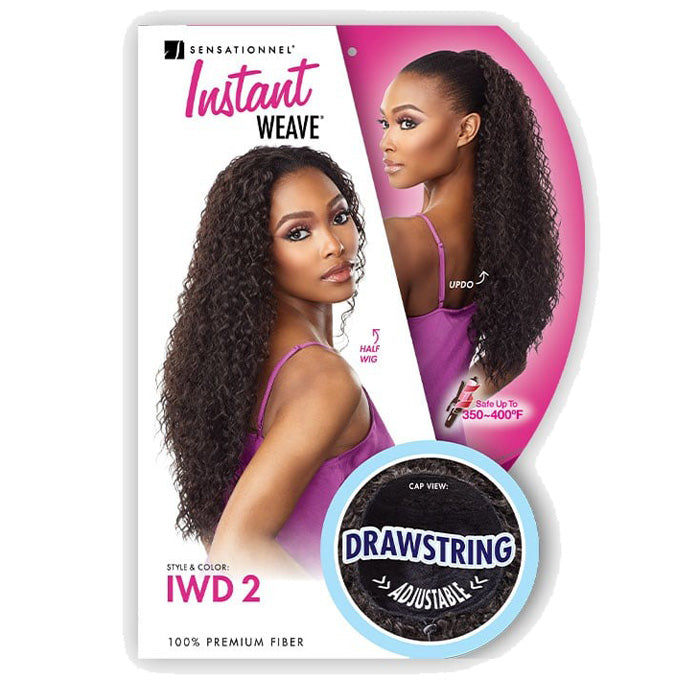 Sensationnel Instant Weave Drawstring Cap Half Wig Updo - IWD 2 Alexwigs