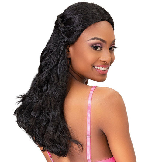 Janet Collection Braided Extended Part Swiss Lace Wig - LANA Alexwigs
