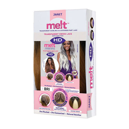 Janet Collection Melt Extended Part HD Swiss Lace Front Wig - BRI Alexwigs