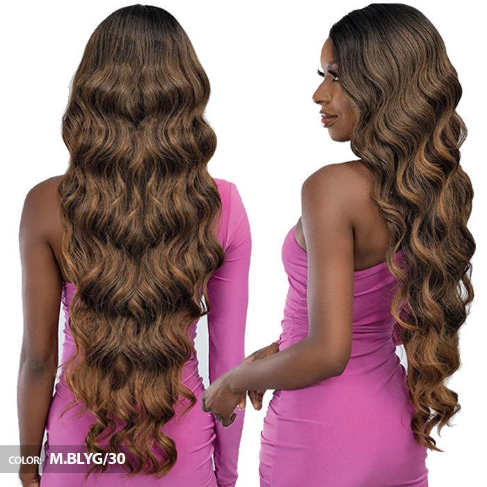 Janet Collection Remy Illusion X-Long Human Hair Mix HD Lace Wig - BRIS Alexwigs