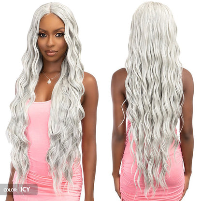Janet Collection Remy Illusion X-Long Human Hair Mix HD Lace Wig - HIBO Alexwigs
