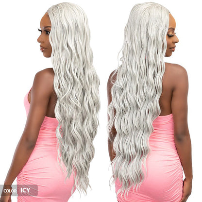 Janet Collection Remy Illusion X-Long Human Hair Mix HD Lace Wig - HIBO Alexwigs
