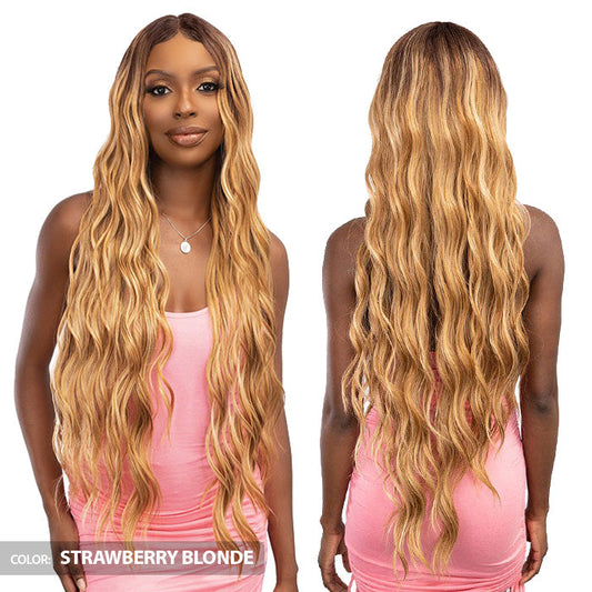 Janet Collection Remy Illusion X-Long Human Hair Mix HD Lace Wig - HIBO Alexwigs