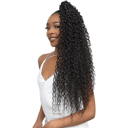 Janet Collection Remy Illusion Ponytail - WATER WAVE 32" Alexwigs