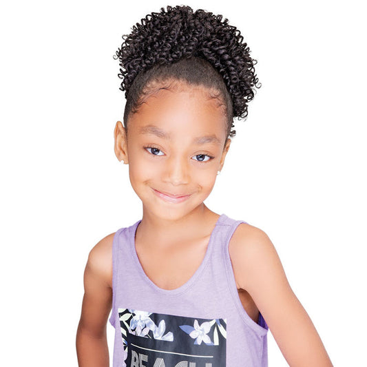 Janet Collection Drawstring Ponytail - LOVELY KID VINE CURL Alexwigs