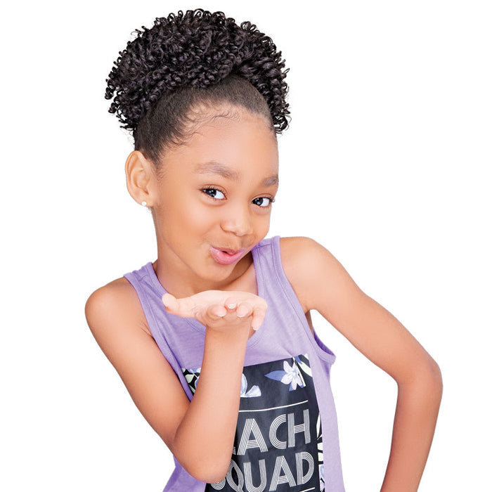 Janet Collection Drawstring Ponytail - LOVELY KID VINE CURL Alexwigs