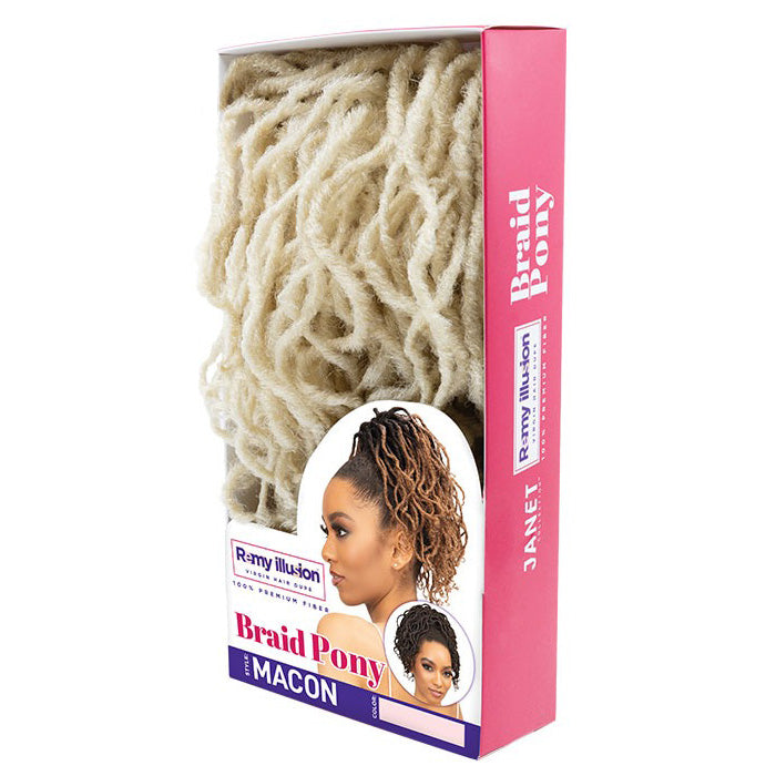 Janet Collection Remy Illusion Braid Ponytail - MACON Alexwigs