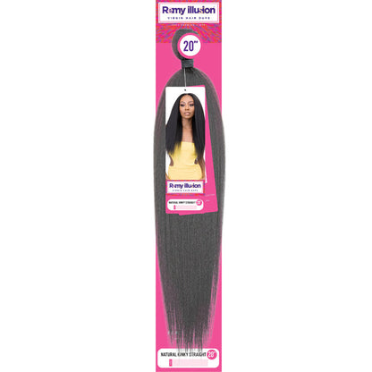Janet Collection Remy Illusion Weave - NATURAL KINKY STRAIGHT 20" Alexwigs