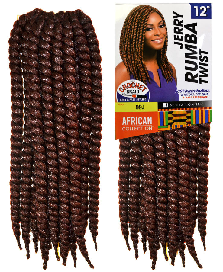 Sensationnel African Collection Crochet Braid - JERRY RUMBA TWIST 12" Alexwigs