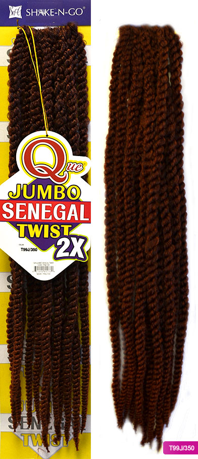 Shake N Go Que 2X Crochet Braid Pre-Loop - JUMBO SENEGAL TWIST Alexwigs