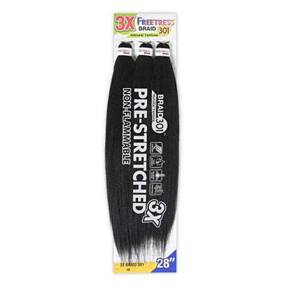 Freetress Pre-Stretched Braid - 3X Braid 301 28" Alexwigs