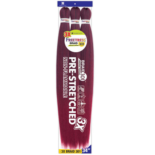 Freetress Braid - 3X Pre-Stretched Braid 301 34 Inch Alexwigs