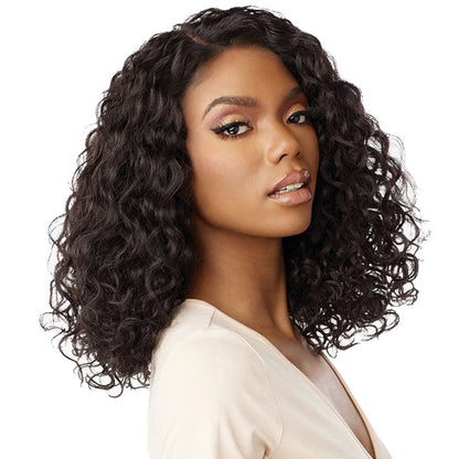 Sensationnel Curls & Kinks Glueless 13x6 HD Lace Front Wig - 13x6 KINKY NATURAL WAVE 14 - Kinky Edges Alexwigs