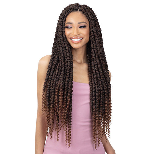 Freetress Pre-Looped Crochet Braids - 3X LARGE PASSION TWIST 24" Alexwigs