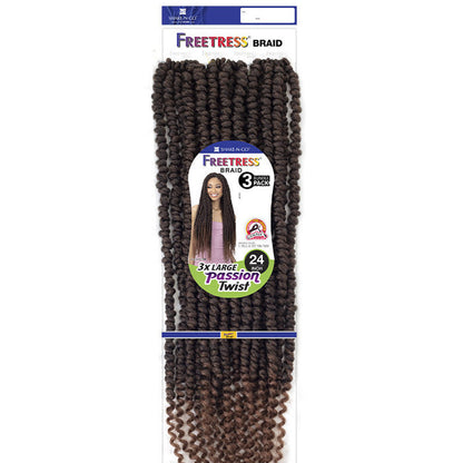 Freetress Pre-Looped Crochet Braids - 3X LARGE PASSION TWIST 24" Alexwigs