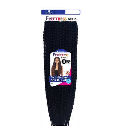 Freetress Pre-Looped Crochet Braid - 3X INDIVIDUAL BOX BRAID 22" Alexwigs