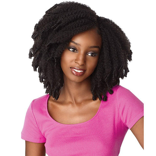 Sensationnel Synthetic Lulutress Crochet Braid - 3X KINKY ROD CURL 9 Inch Alexwigs