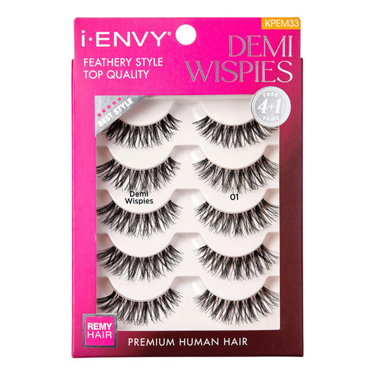 Kiss i-envy Remy Hair Eyelashes - DEMI WISPIES 01 KPEM33 Alexwigs