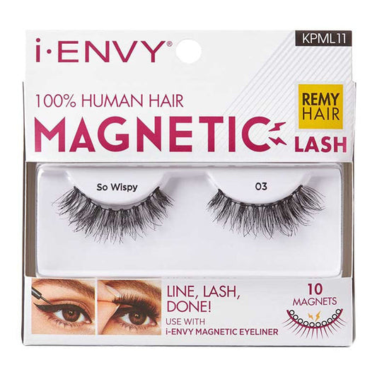 i-ENVY by Kiss 100% Human Hair Magnetic Lashes - So Wispy 03 Alexwigs