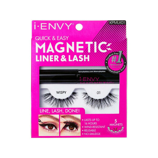 Kiss i-ENVY Quick & Easy Magnetic Liner & Lash - WISPY 01 KPMLK01 Alexwigs