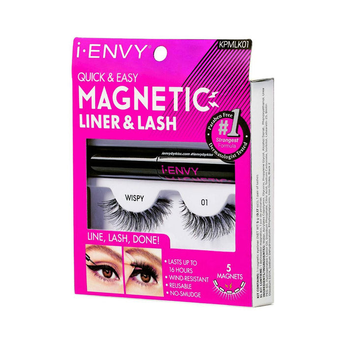Kiss i-ENVY Quick & Easy Magnetic Liner & Lash - WISPY 01 KPMLK01 Alexwigs