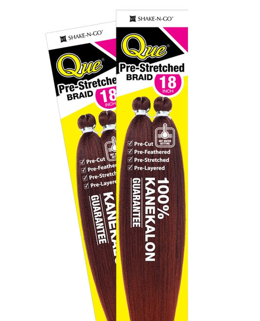 Shake-N-Go Que PRE-STRETCHED BRAID 18 Inch Alexwigs