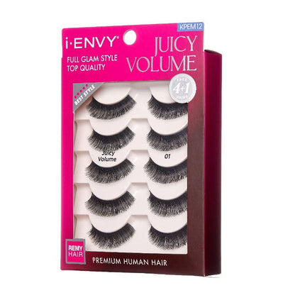 Kiss i-envy Remy Hair Eyelashes - JUICY VOLUME MULTI PACK Alexwigs