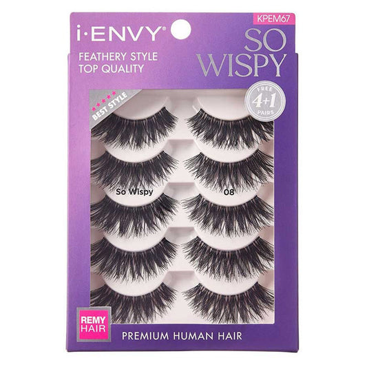 Kiss i-envy Remy Hair Eyelashes - SO WISPY MULTIPACK Alexwigs