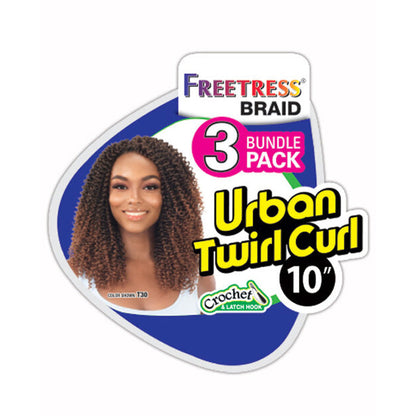 Freetress Crochet Braid - 3X URBAN TWIRL CURL 10" Alexwigs