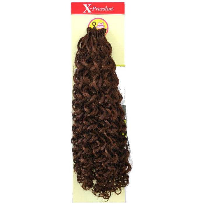 Outre X-Pression 4 In 1 Pre Loop Crochet Braid BAHAMAS CURL 14 Inch Alexwigs